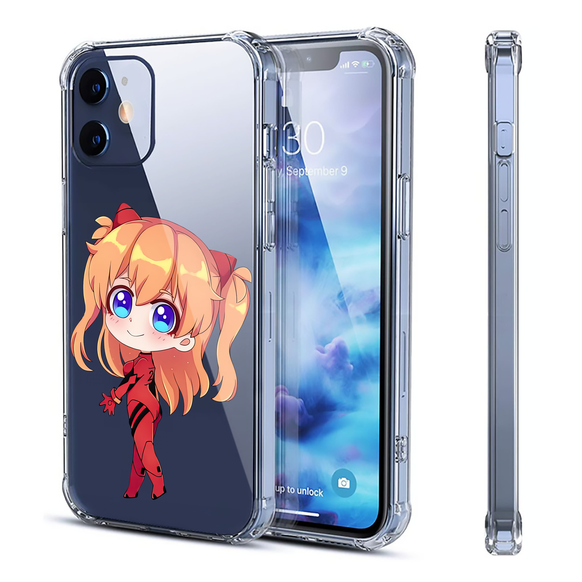 （画像用） EVA 新世紀エヴァンゲリオン 【iPhone 12シリーズ対応】透明スマホケース（クリアソフトケース）